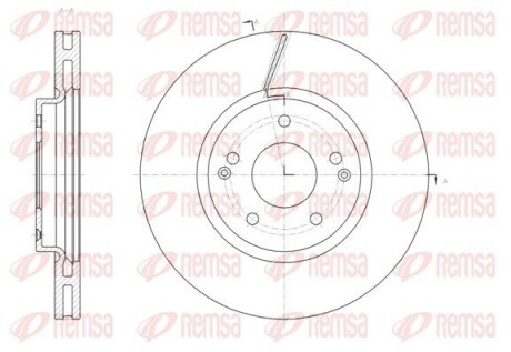 Диск гальмівний REMSA 61663.10