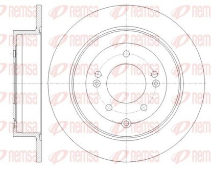 Диск гальмівний REMSA 61779.00 (фото 1)