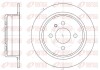 Гальмівний диск задній BMW E30 82- REMSA 6197.00 (фото 1)