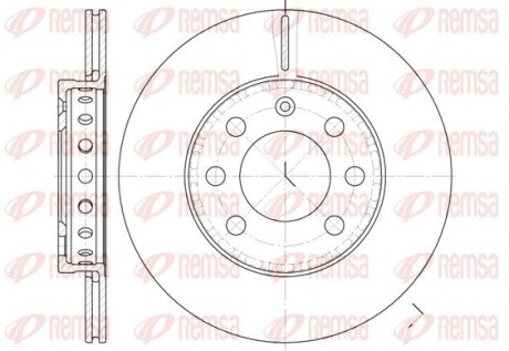 Диск гальмівний REMSA 6595.00