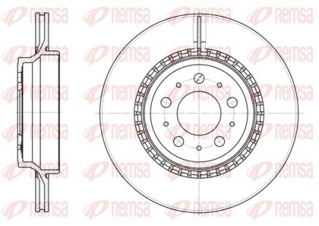 Диск гальмівний REMSA 6777.10