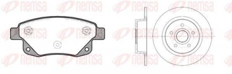 Комплект: 2 диска+ 4 колодки гальмівних REMSA 81252.01 (фото 1)