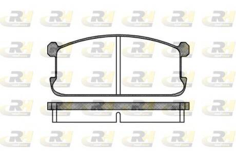 Гальмівні колодки дискові ROADHOUSE 2106.00