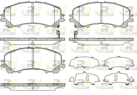 Гальмівні колодки дискові ROADHOUSE 21407.12 (фото 1)