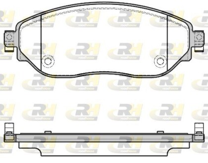 Гальмівні колодки дискові ROADHOUSE 21617.08 (фото 1)