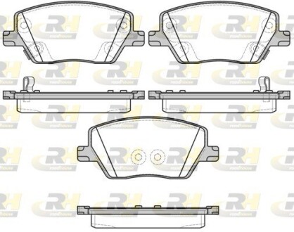 Гальмівні колодки дискові ROADHOUSE 21695.02