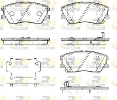 Гальмівні колодки дискові ROADHOUSE 21884.02