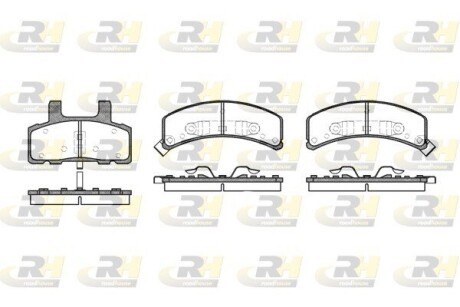 Гальмівні колодки дискові ROADHOUSE 2552.02