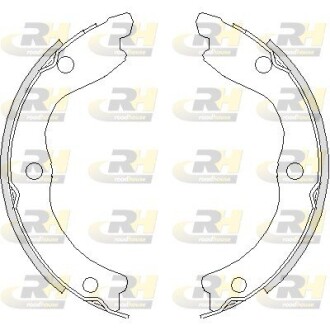 Гальмівні колодки барабанні ROADHOUSE 4736.00