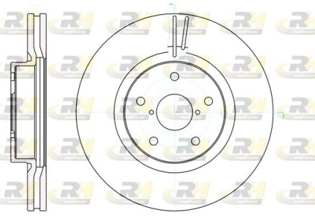 Гальмівний диск ROADHOUSE 61041.10
