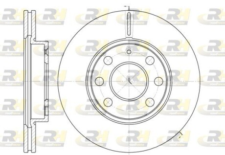 Гальмівний диск ROADHOUSE 6665.10