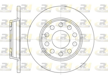 Гальмівний диск ROADHOUSE 6731.00 (фото 1)