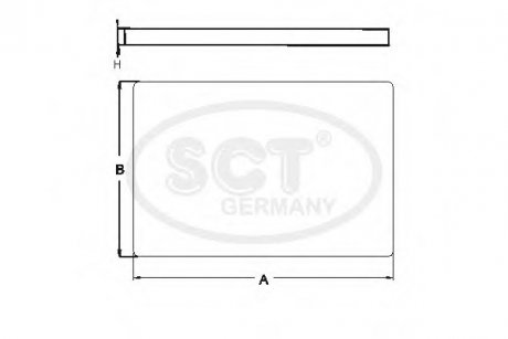 Фільтр салону SKODA Superb I (3U) 2.0 (01-08) (SA 1106) SCT SCT Germany SA1106