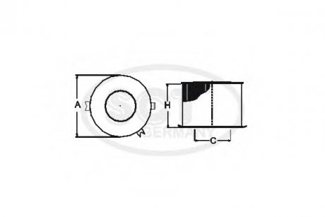 Фильтр воздушный BMW 3 (E90/E91/E92/E93) 318i (07-) (SB 2156) SCT SCT Germany SB2156