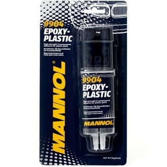 Клей двухкомпонентный для пластика MANNOL Epoxy-Plastic (двойной шприц), 30г. SCT / Mannol 9904