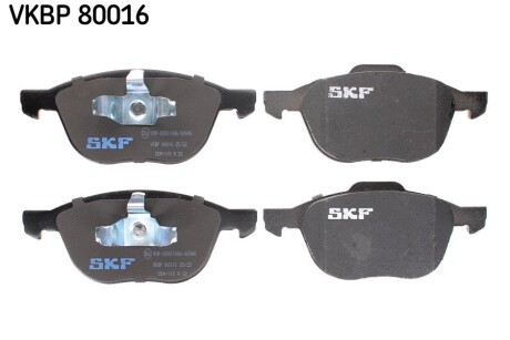 Комплект гальмівних колодок, дискове гальмо SKF VKBP 80016