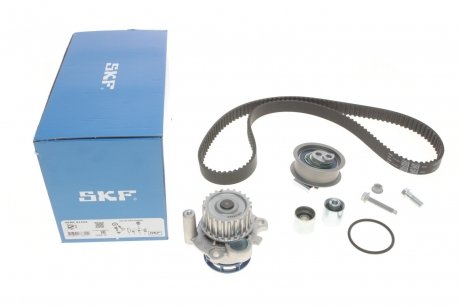 Комплект ГРМ, пас+ролик+помпа SKF VKMC01222