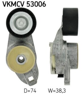 Ролик з натягувачем APV2739 D=74, W=38,3 SKF VKMCV 53006