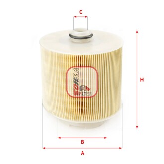 Фільтр повітряний AuUDI "2,6-3,0 "04-11 SOFIMA S7598A