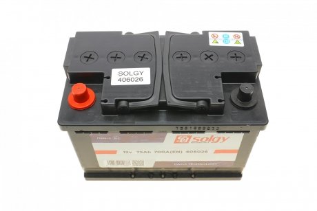 Стартерна батарея (акумулятор) Solgy 406026