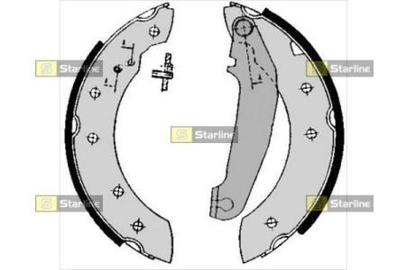 Гальмівні колодки барабанні STARLINE BC 05750