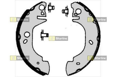 Гальмівні колодки барабанні STARLINE BC 06760