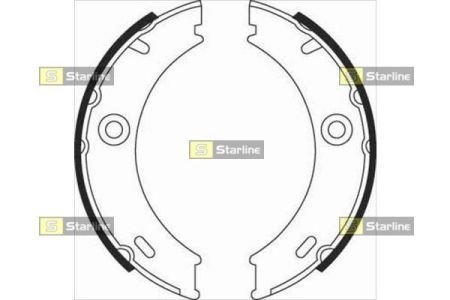 Гальмівні колодки барабанні STARLINE BC 07970