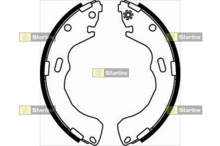 Гальмівні колодки барабанні STARLINE BC 08030 (фото 1)