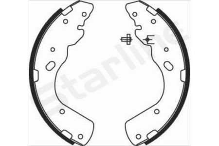 Гальмівні колодки барабанні STARLINE BC 08450
