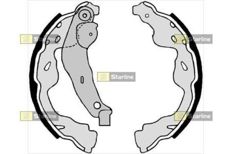 Гальмівні колодки барабанні STARLINE BC 08660