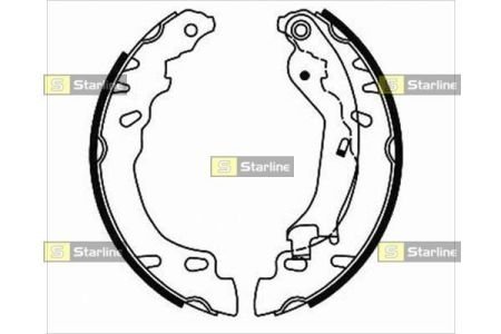 Гальмівні колодки барабанні STARLINE BC 08780