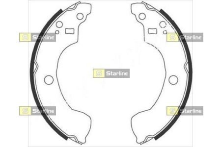 Гальмівні колодки барабанні STARLINE BC 08870