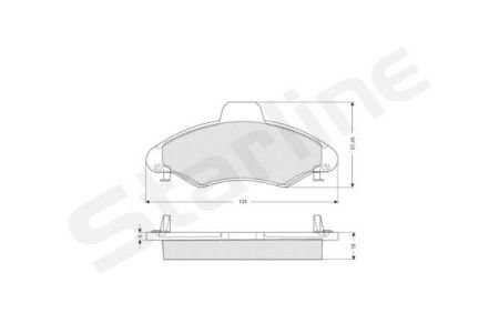 Гальмівні колодки дискові STARLINE BD S038