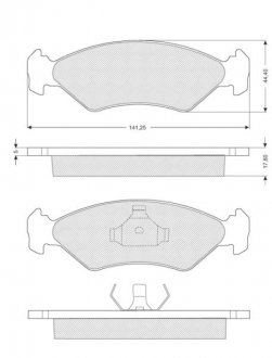 Гальмівні колодки дискові STARLINE BD S040 (фото 1)