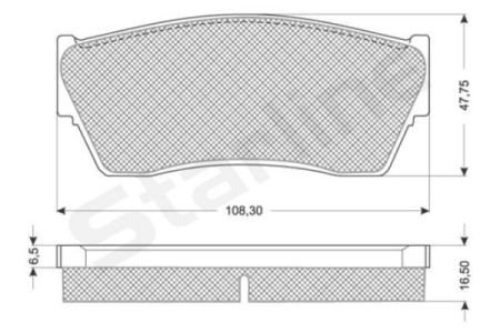 Гальмівні колодки дискові STARLINE BD S177