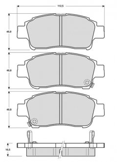 Гальмівні колодки дискові STARLINE BD S317