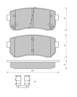 Гальмівні колодки дискові STARLINE BD S409