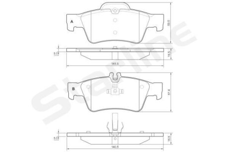 Гальмівні колодки дискові STARLINE BD S827P