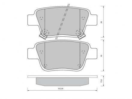 Гальмівні колодки дискові STARLINE BD S834P