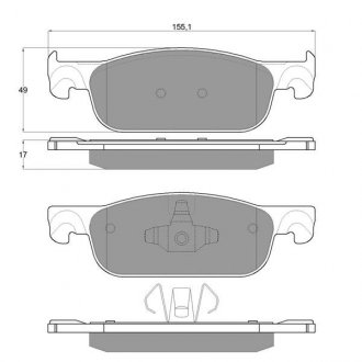 Гальмівні колодки дискові STARLINE BD S973