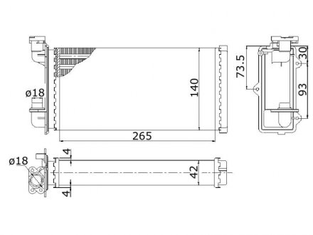 Радіатор опалення STARLINE BW6022