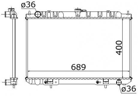 Радіатор охолодження STARLINE DN2189