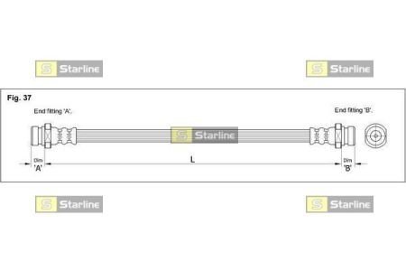 Гальмівний шланг STARLINE HA BD.1225