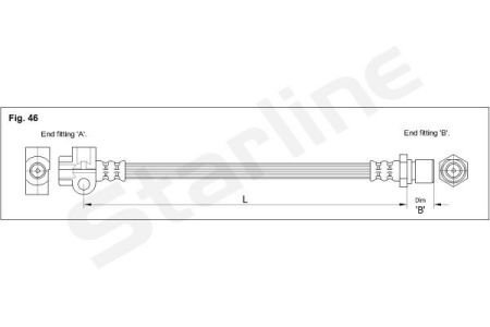 Гальмівний шланг STARLINE HA CC.1211