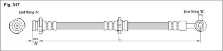 Гальмівний шланг STARLINE HA ST.1206