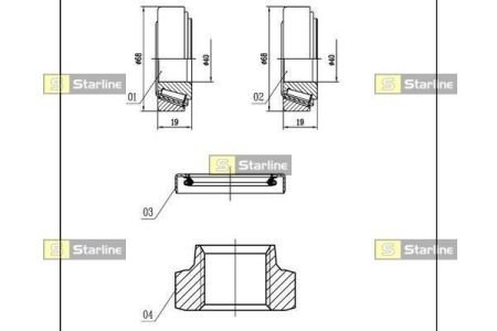 Підшипник колісний STARLINE LO 01324