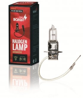 Лампа галоген H3 12V 55W PK22S StartVOLT СтартВОЛЬТ VL-H3-01