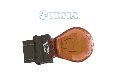 Лампа накала 12VPY27/7W,12V,WY2,5x16q (кратно 10) TESLA B77321