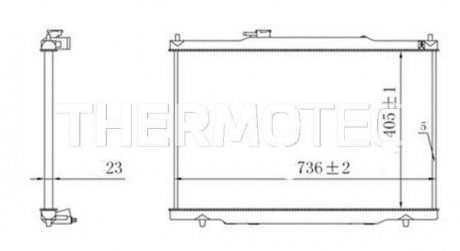 Радіатор THERMOTEC D7P019TT