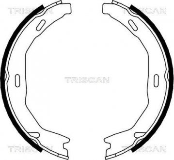 Комплект гальмівних колодок, Стоянкове гальмо TRISCAN 810023029